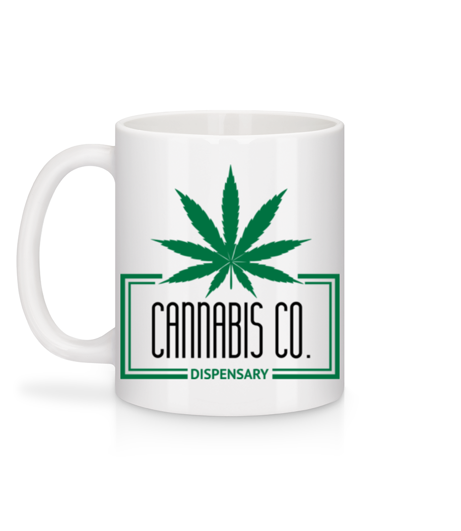 Aperçu: Cannabis Co. Icon - Mug en céramique blanc - Blanc - Derrière
