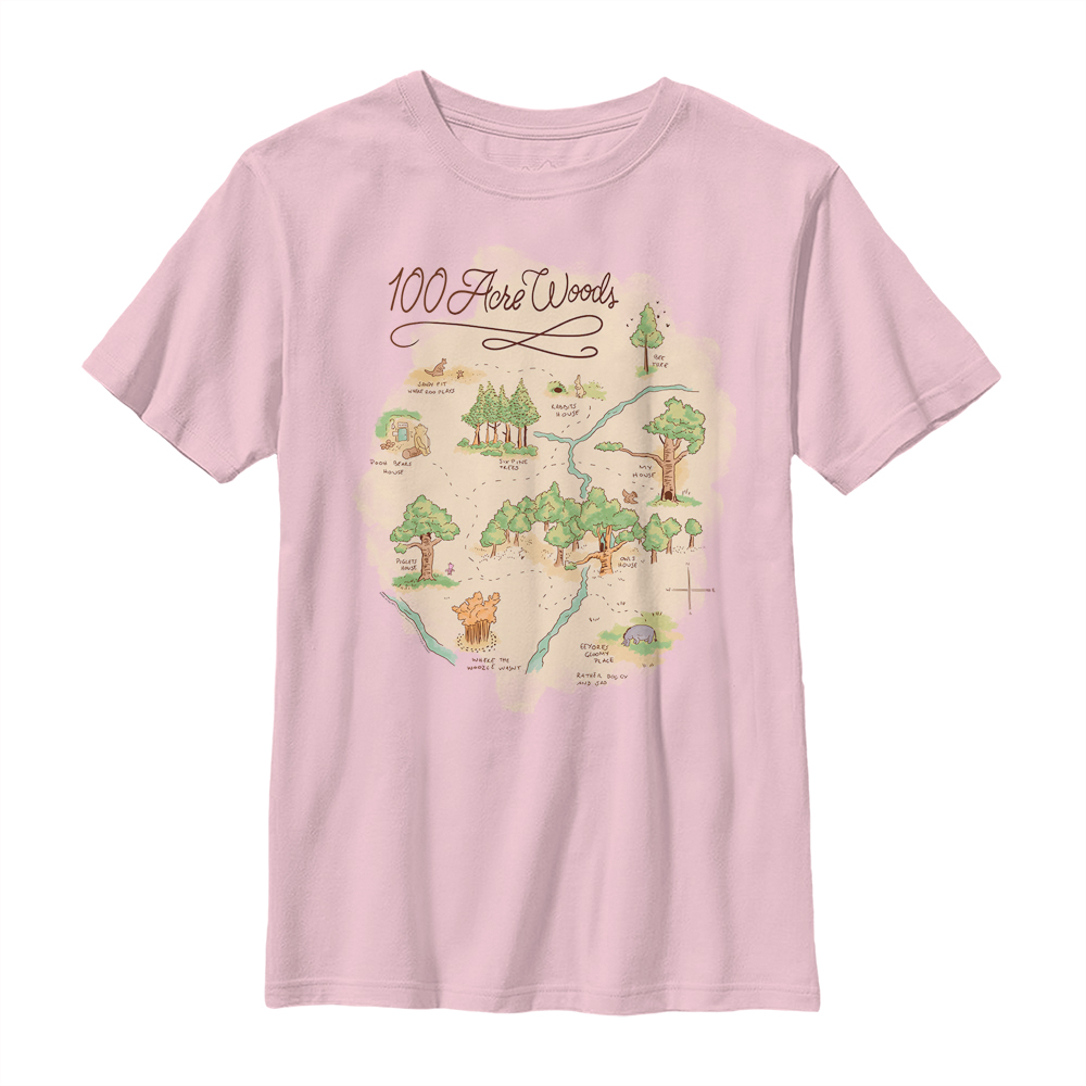 Disney - Winnie l'ourson - 100 Acre Woods 100 Acre Map - Enfant T-shirt