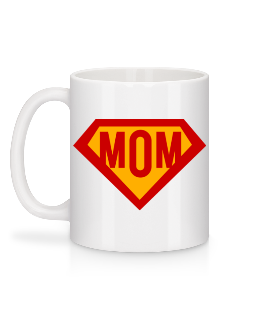Aperçu: Mom Superhero - Mug en céramique blanc - Blanc - Derrière