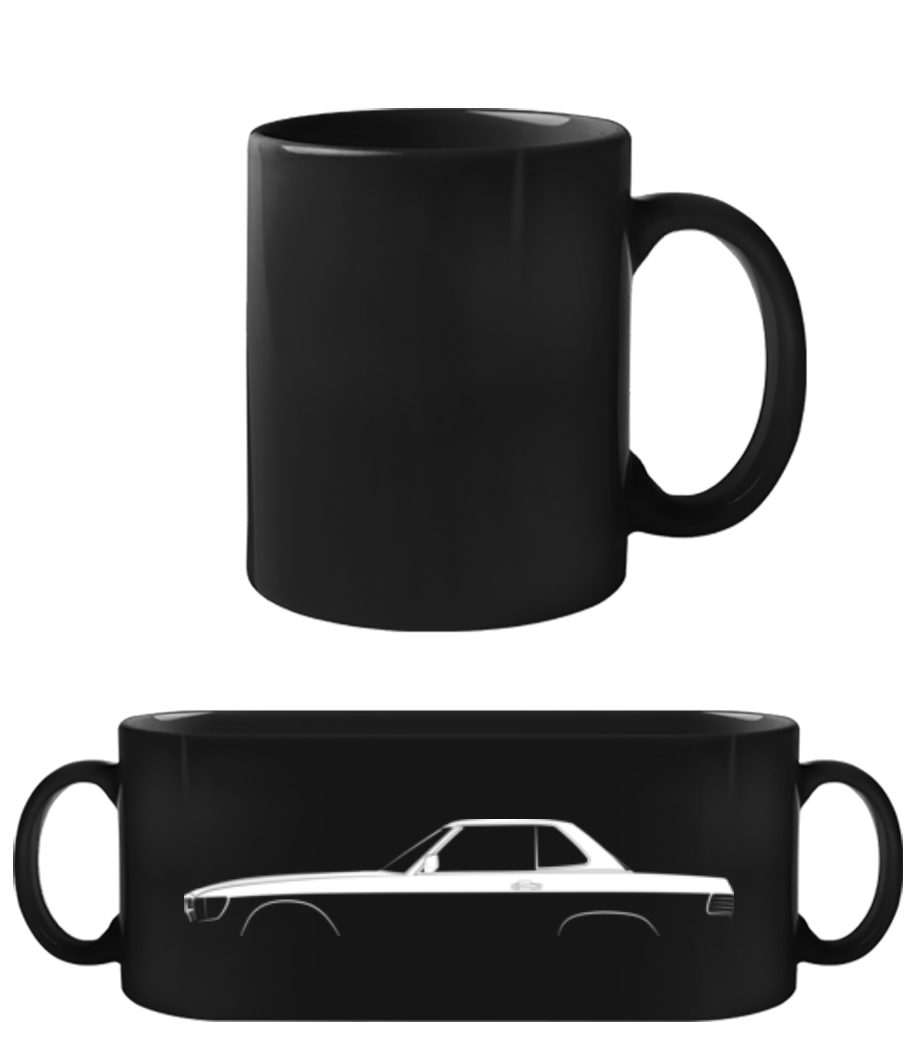 'Mercedes-Benz SL Hard. R107' Silhouette · Tasse Noire