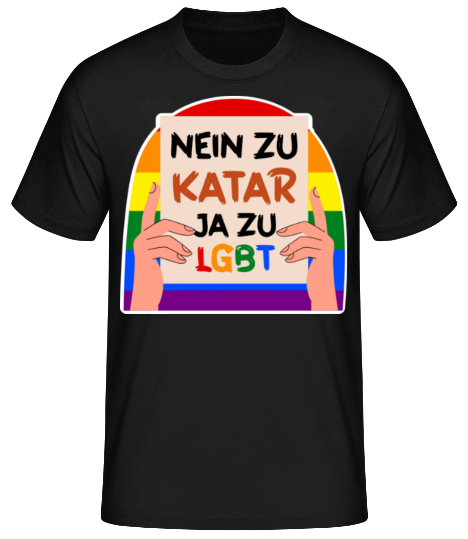 Nein Katar Ja LGBT · Männer Basic T-Shirt