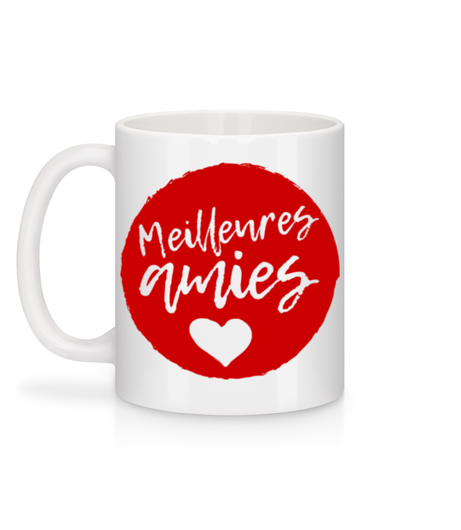 Aperçu: Meilleurs Amies - Mug en céramique blanc - Blanc - Derrière