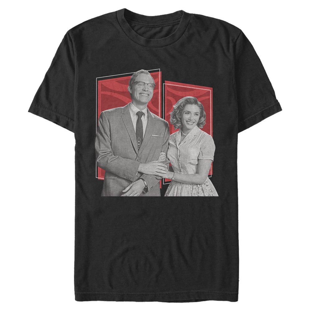 Marvel - WandaVision - La Sorcière rouge & Vision Retro Poses - Homme T-shirt