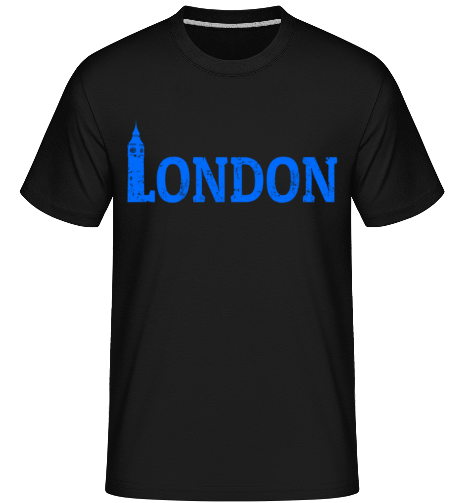 Aperçu: London UK -  T-Shirt Shirtinator homme - Noir - Devant