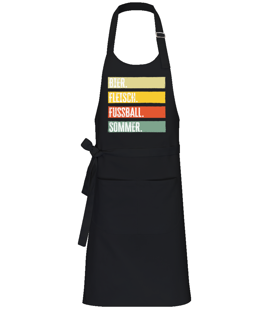 Bier Fleisch Fußball Sommer · Profi Kochschürze