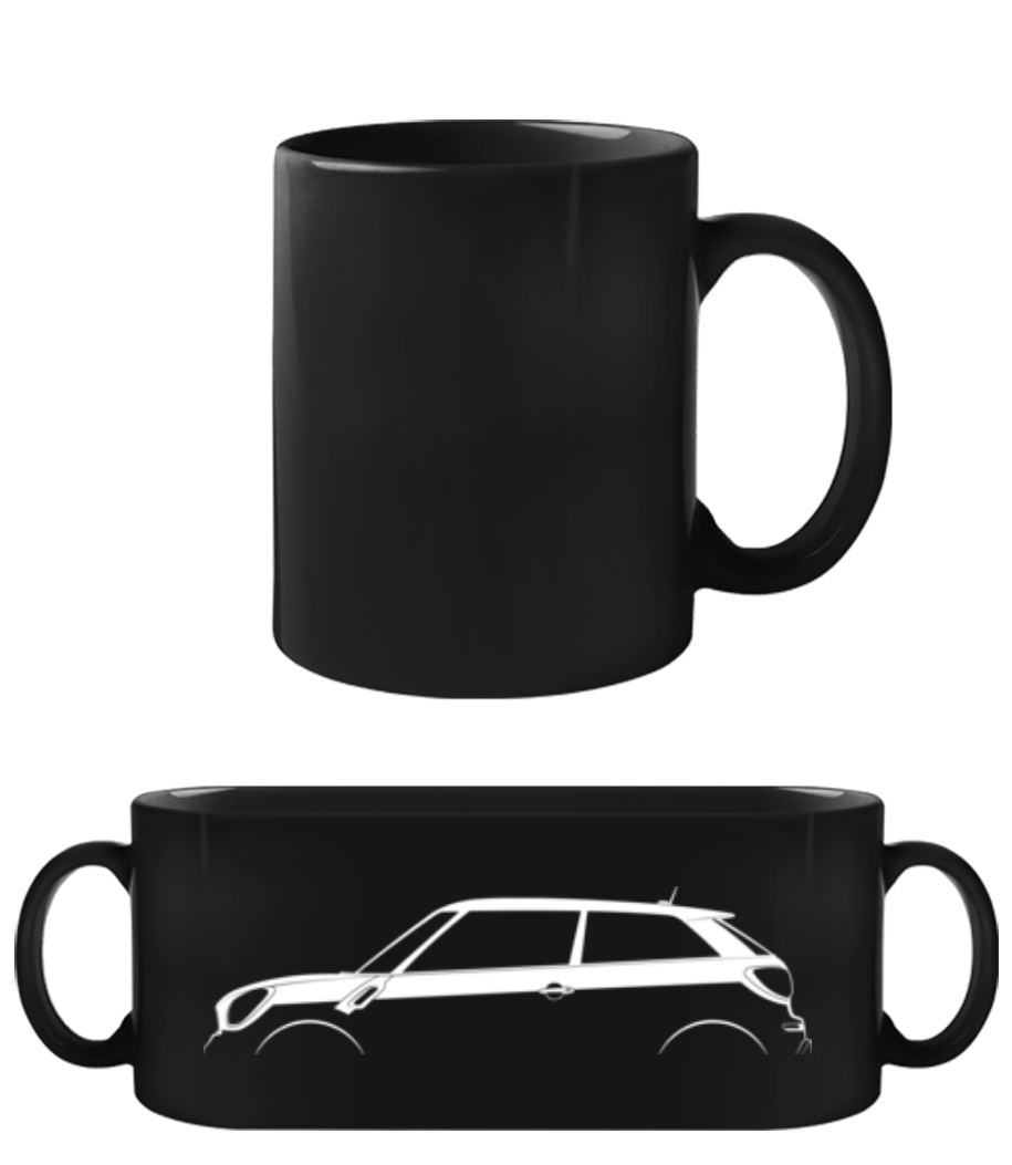 Vorschau: 'Mini Cooper Paceman (R61)' Silhouette - Schwarze Tasse - Schwarz - Vorne