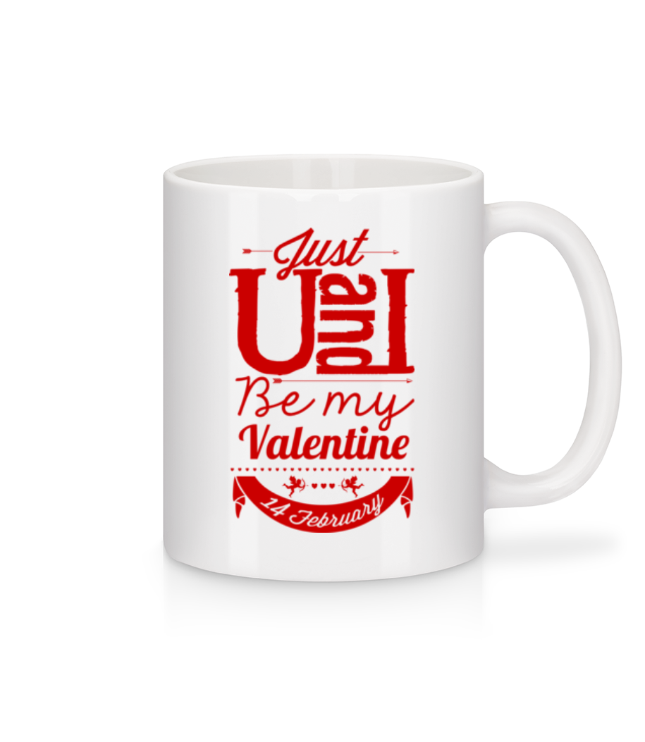Be My Valentine Red · Mug en céramique blanc