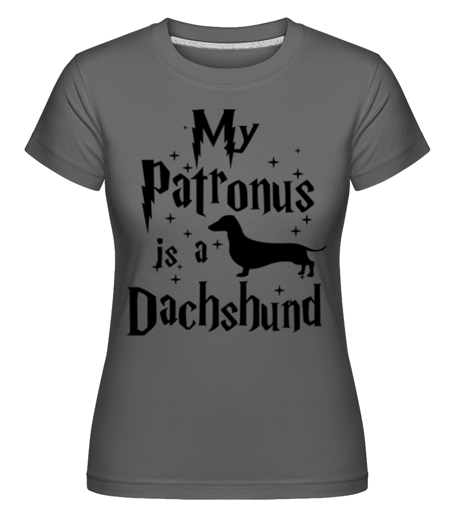My Patronus Is A Dachshund -  T-shirt Shirtinator femme - Anthracite - Devant