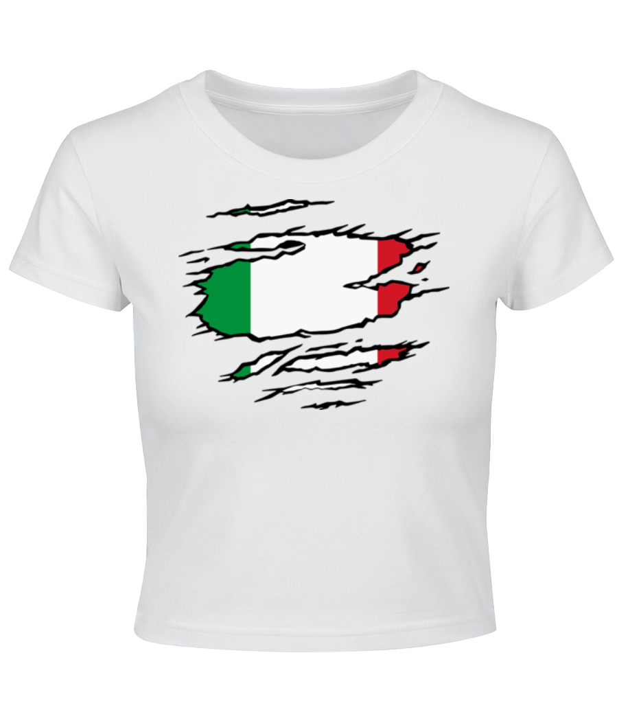Drapeau Déchiré D'Italie · Crop top