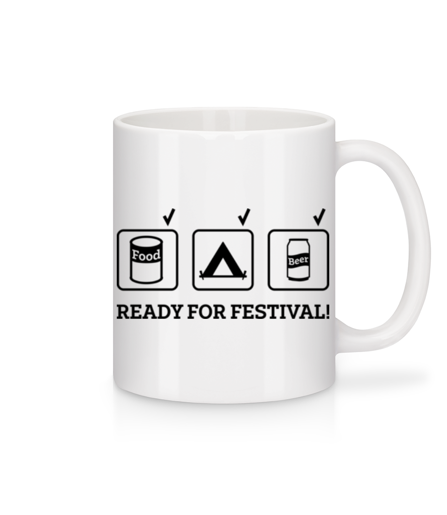 Ready For Festival · Mug en céramique blanc