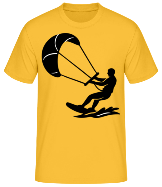 Kitesurf - T-shirt standard Homme - Jaune doré - Devant