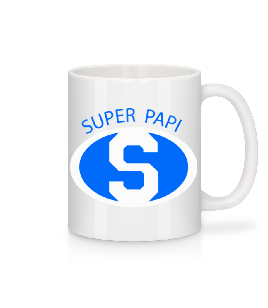 Super Papi · Mug en céramique blanc