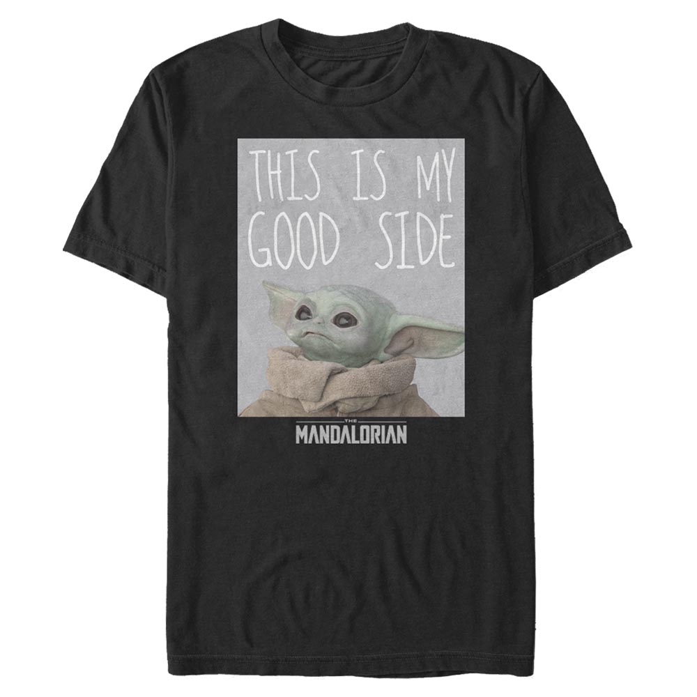 Star Wars - The Mandalorian - The Child Good Side - Homme T-shirt - Noir - Devant