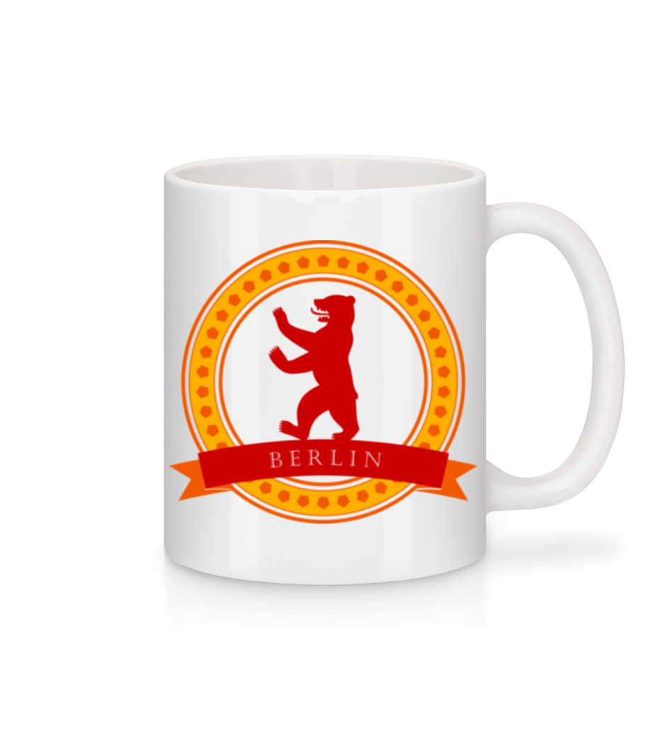 Aperçu: Berlin Bear Icon - Mug en céramique blanc - Blanc - Devant
