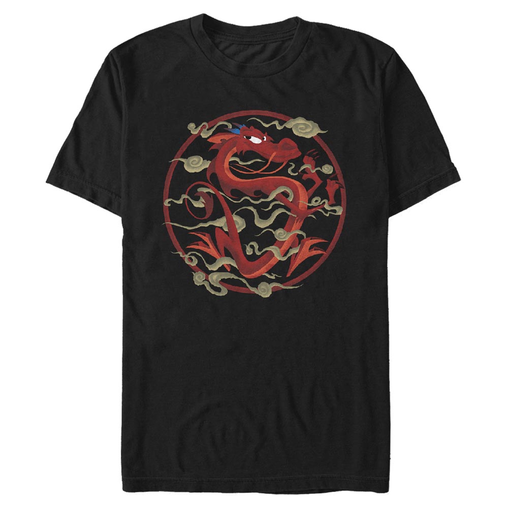 Aperçu: Disney - Mulan - Mushu Serpentine Salvation - Homme T-shirt - Noir - Devant