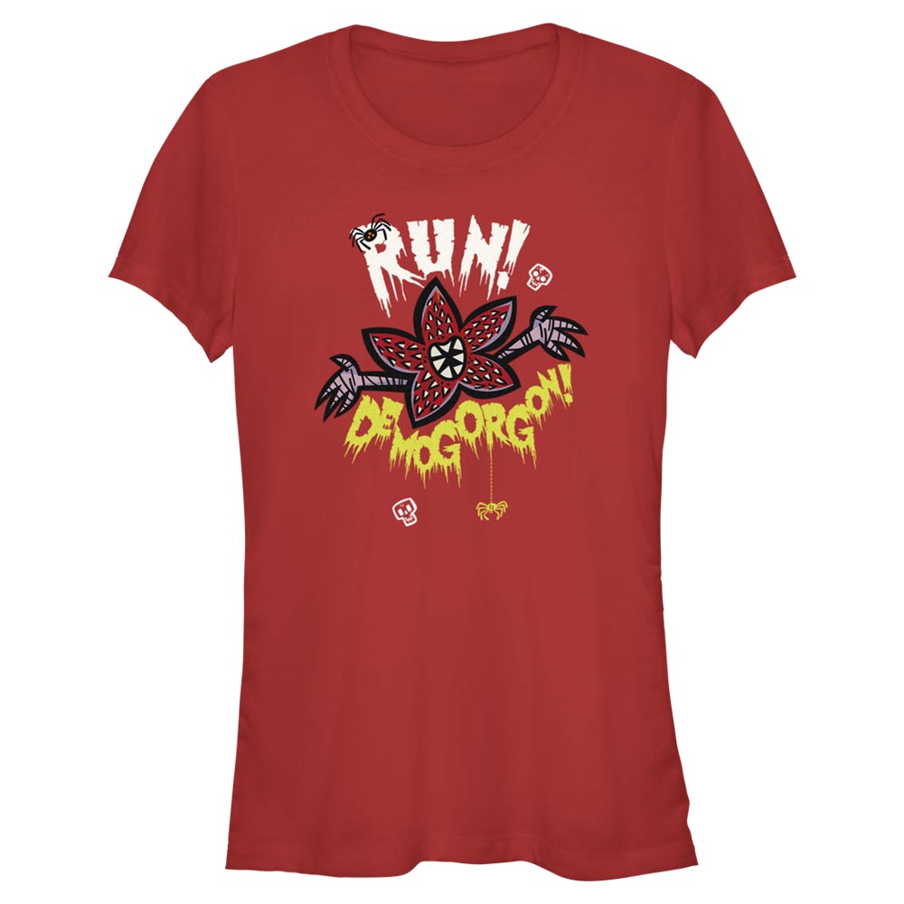 Netflix - Stranger Things - Demogorgon Run Away - Halloween - Femme T-shirt