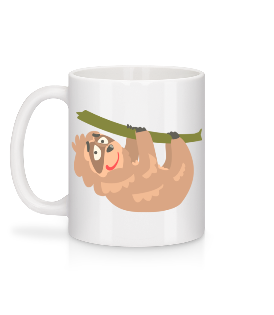 Aperçu: Indolence Détendue - Mug en céramique blanc - Blanc - Derrière