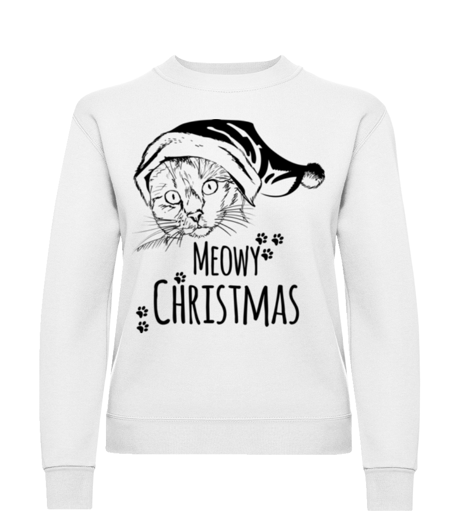 Meowy Christmas · Sweatshirt Femme