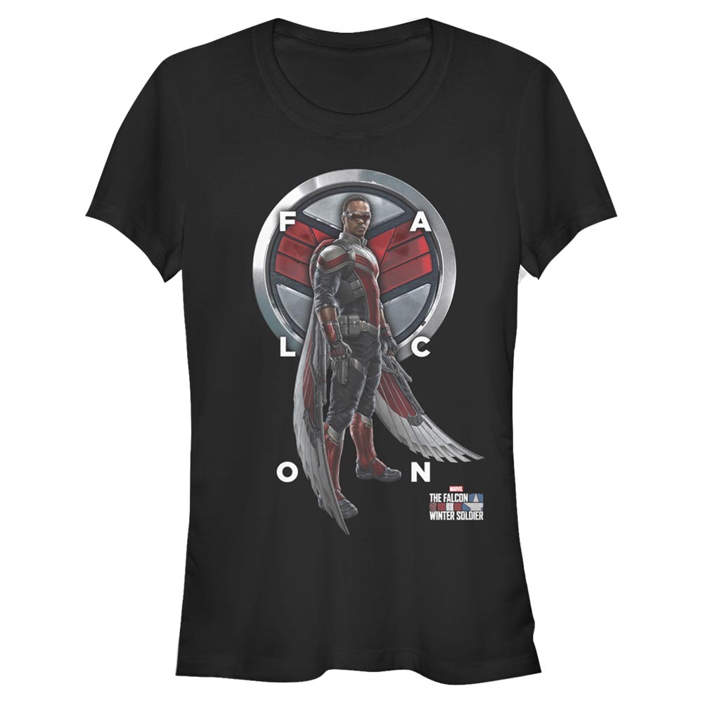 Marvel - Falcon et le soldat de l'hiver - Falcon Grid Text - Femme T-shirt