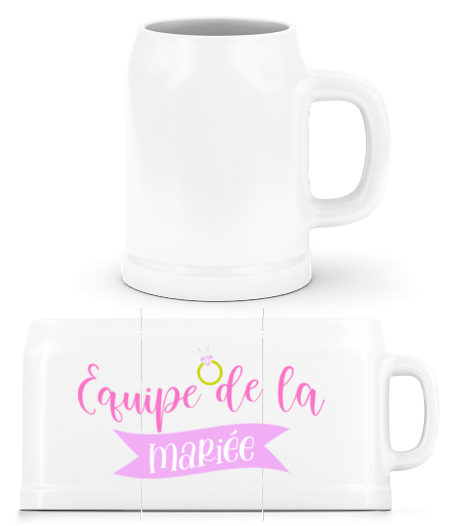 Equipe de la Mariée · Chope de bière