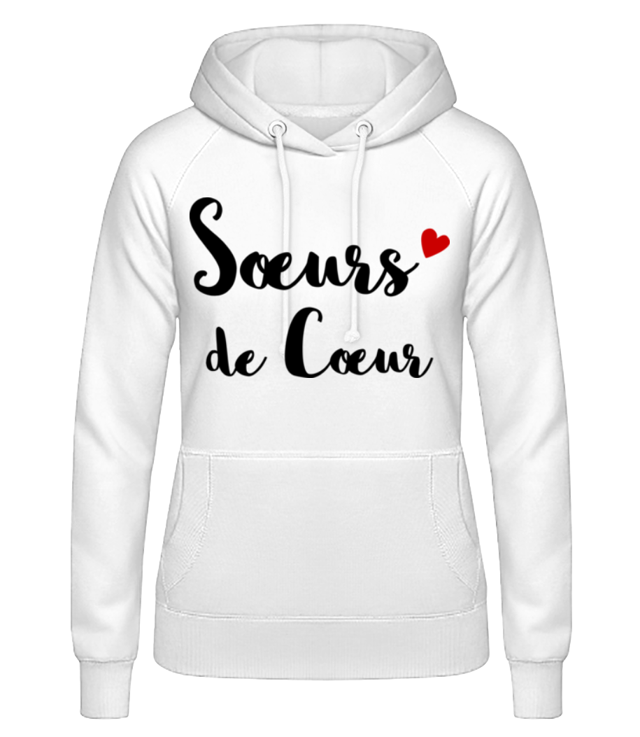 Sœurs De Cœur · Sweat à capuche basique pour femme
