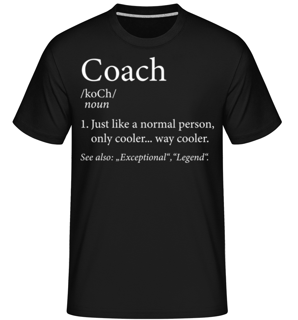 Coach Definition 2 -  T-Shirt Shirtinator homme - Noir - Devant