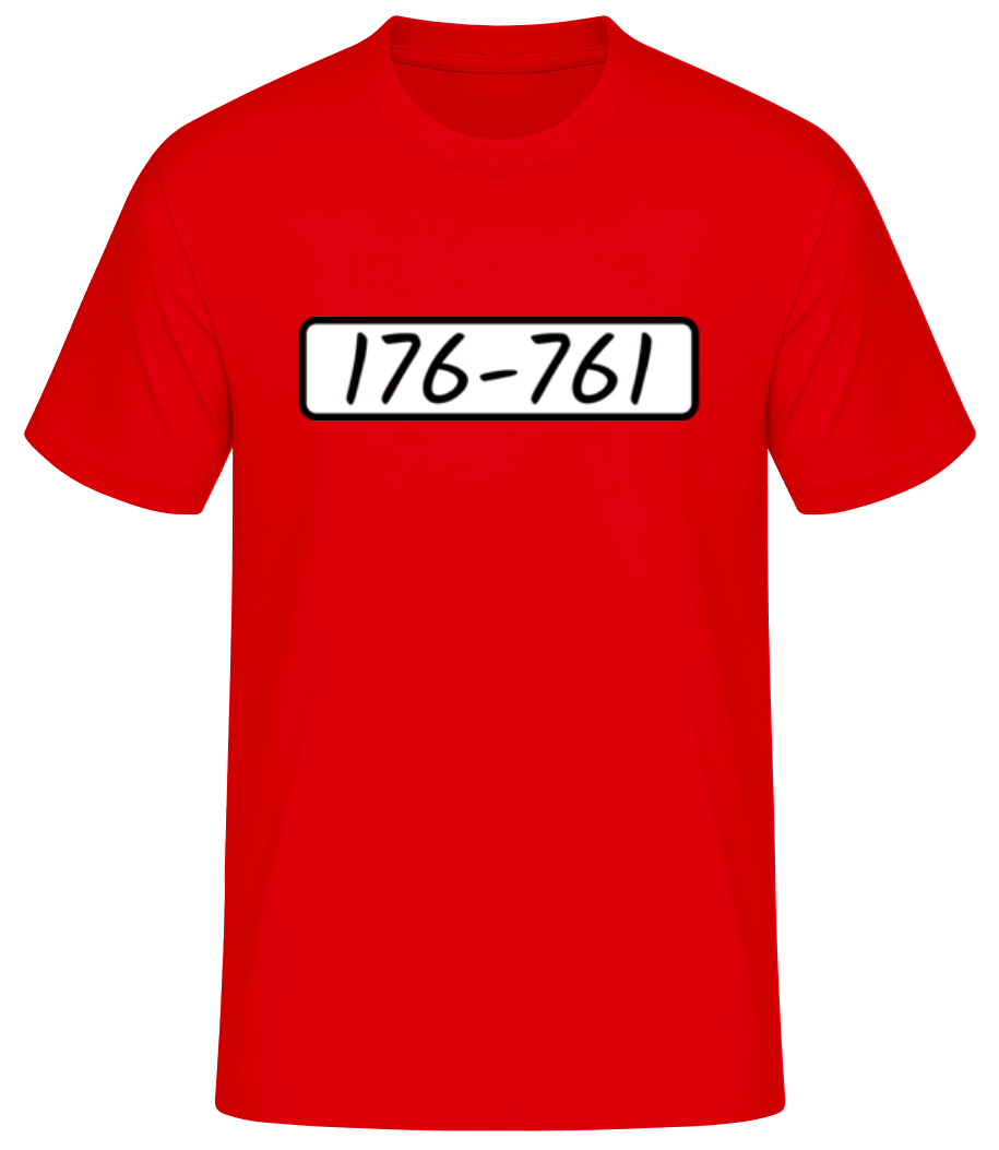 Panzerknacker 176-761 - Männer Basic T-Shirt - Rot - Vorne