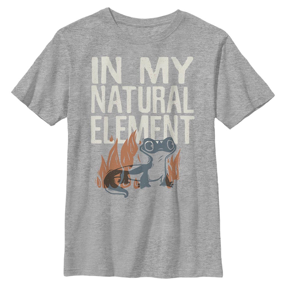 Disney - La Reine des neiges - Salamander Woodcut - Enfant T-shirt