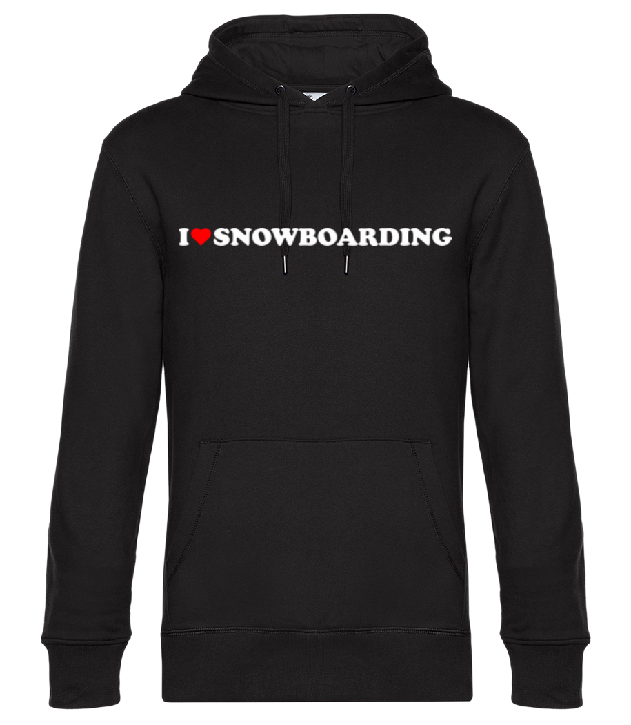 I Love Snowboarding · Sweat à capuche standard homme