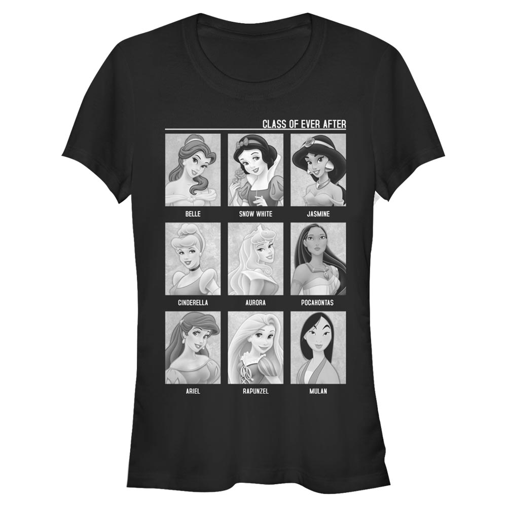 Disney - Princesses Disney - Skupina Class of - Femme T-shirt - Noir - Devant
