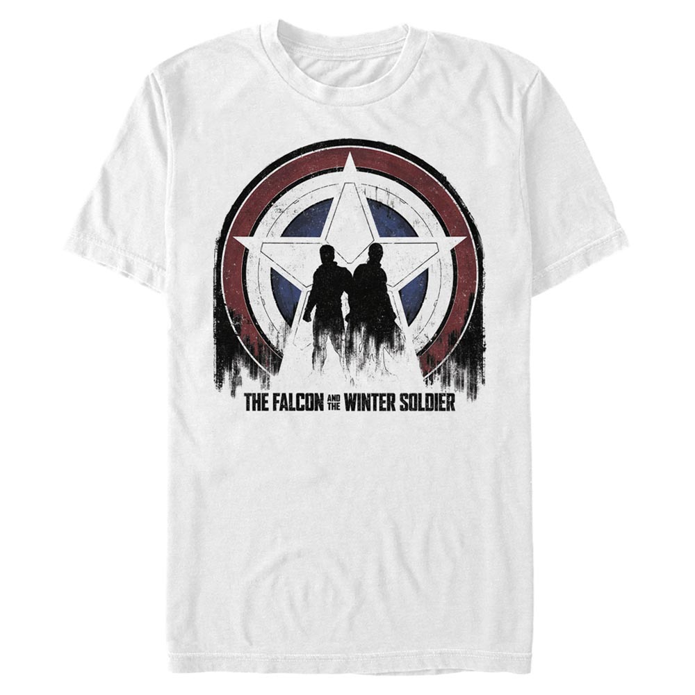 Marvel - Falcon et le soldat de l'hiver - Photo de groupe Silhouette Shield - Homme T-shirt