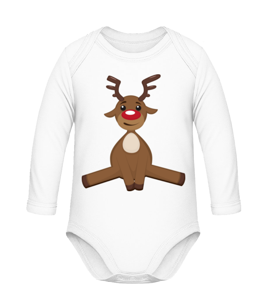 Cerf De Noël · Body coton bio manches longues Bébé