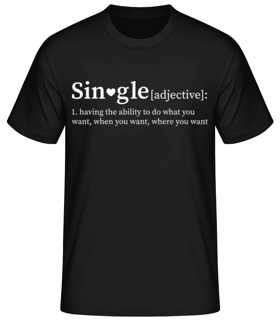 Aperçu: Single - T-shirt standard Homme - Noir - Devant