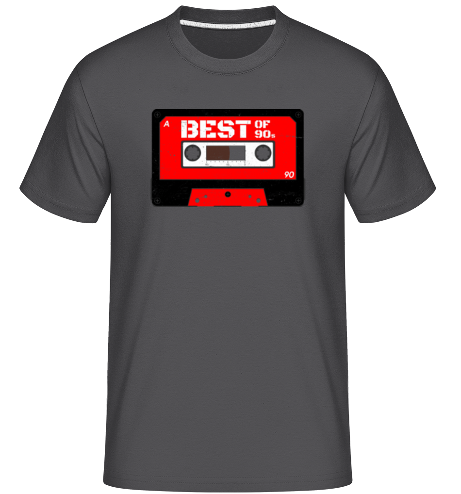 Aperçu: Best Of 90ies -  T-Shirt Shirtinator homme - Anthracite - Devant