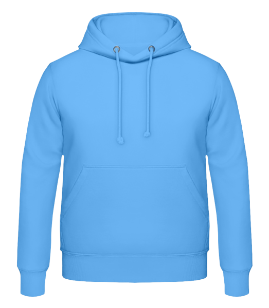Männer Hoodie - Hellblau - Vorne