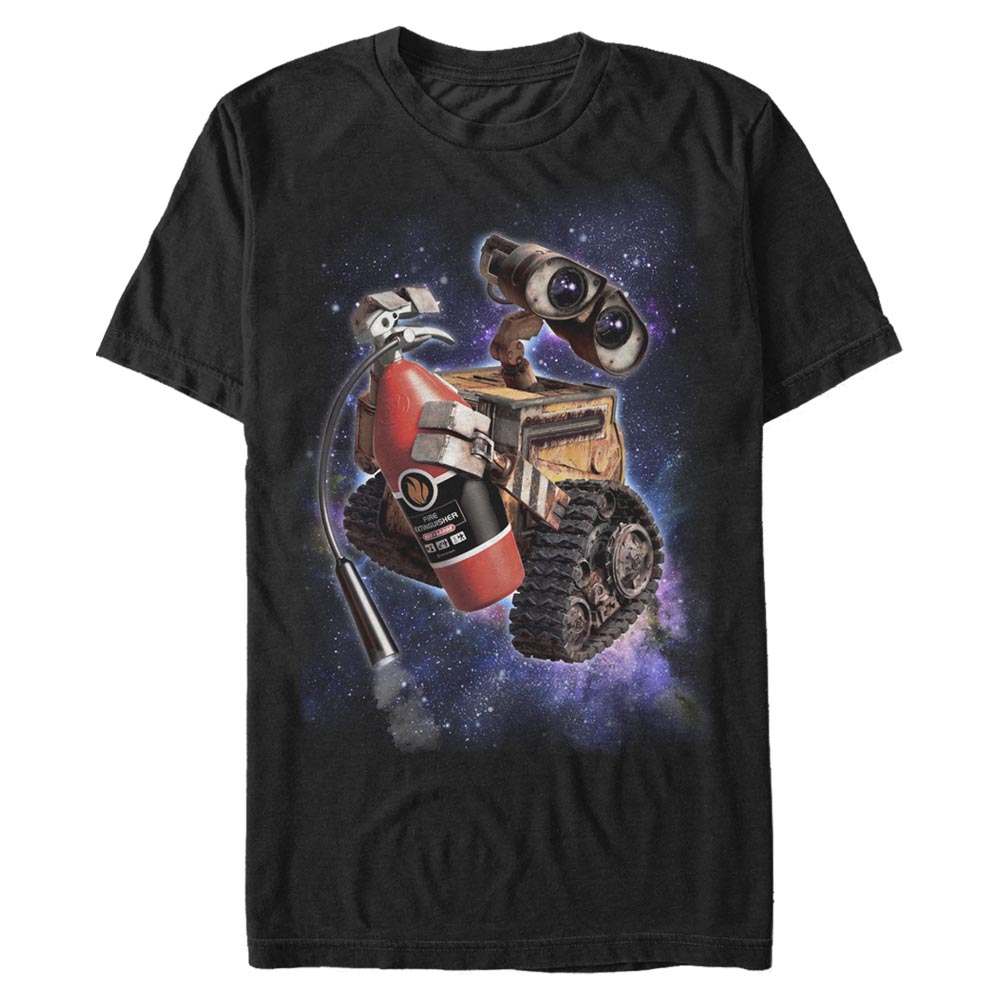 Aperçu: Pixar - Wall-E - Wall-e Space Walle - Homme T-shirt - Noir - Devant