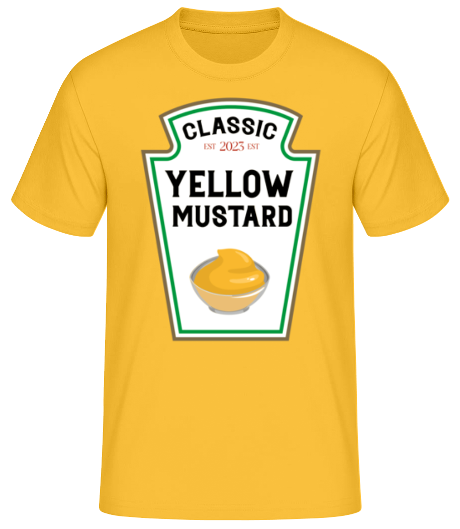Classic Yellow Mustard · Männer Basic T-Shirt