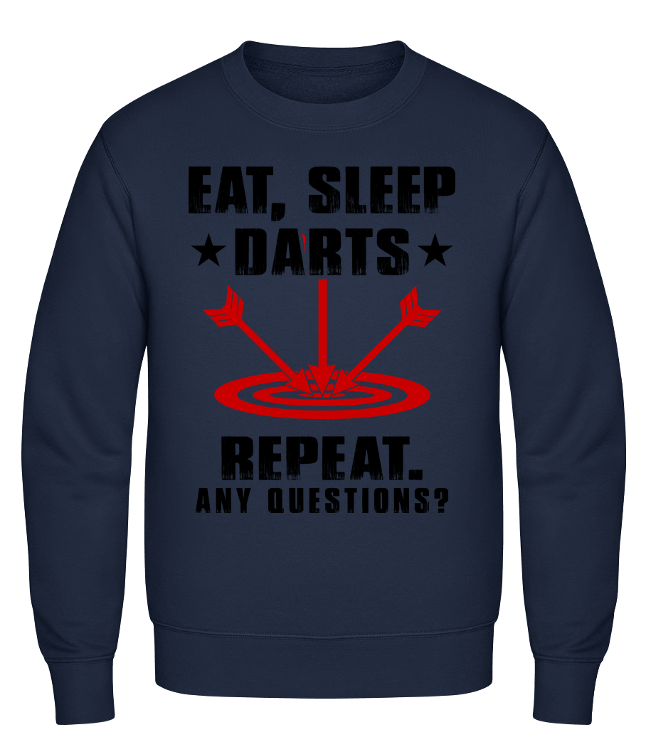 Eat Sleep Darts Repeat · Sweatshirt Homme