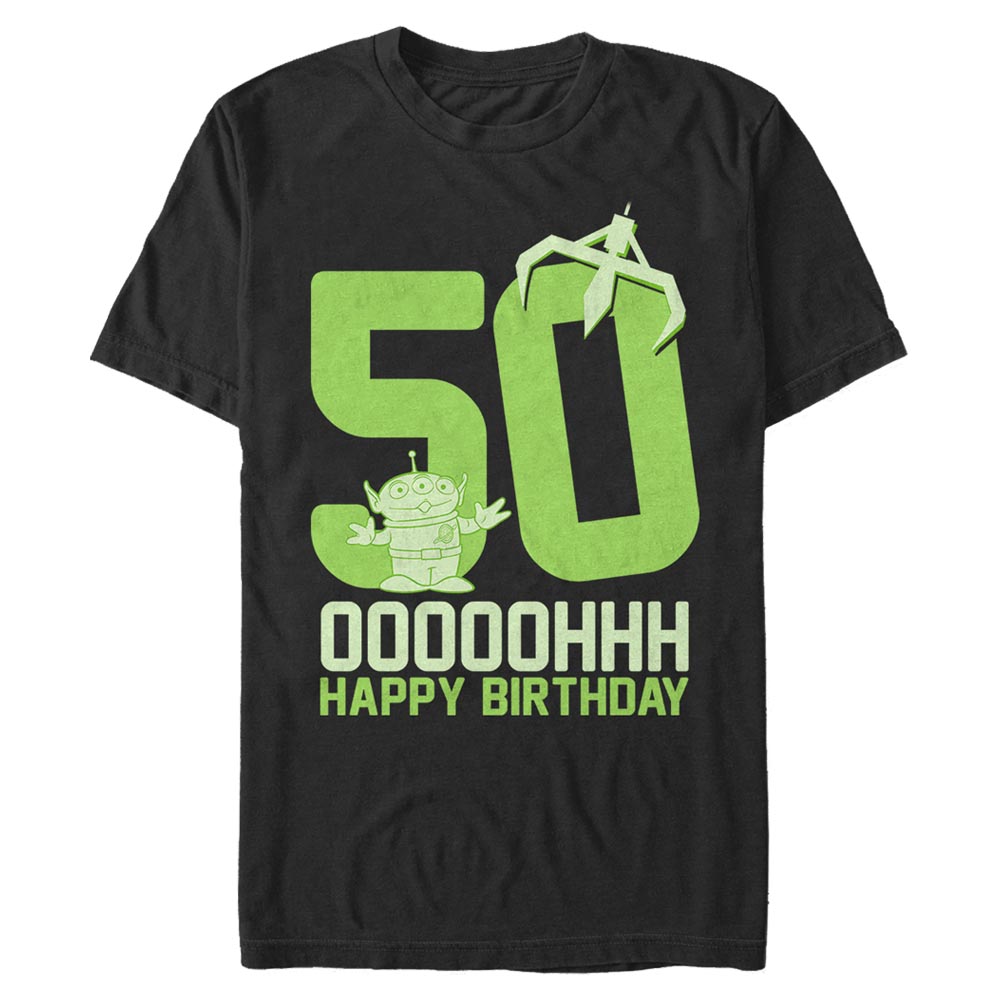 Aperçu: Pixar - Toy Story - Skupina Ooohh Fifty - Birthday - Homme T-shirt - Noir - Devant