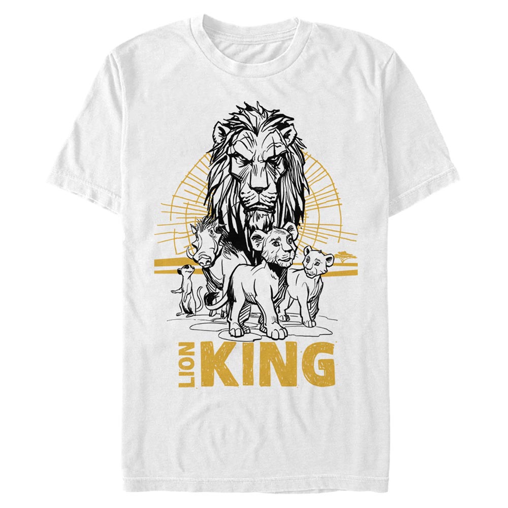 Disney - Le Roi lion - Photo de groupe Lion King Group - Homme T-shirt