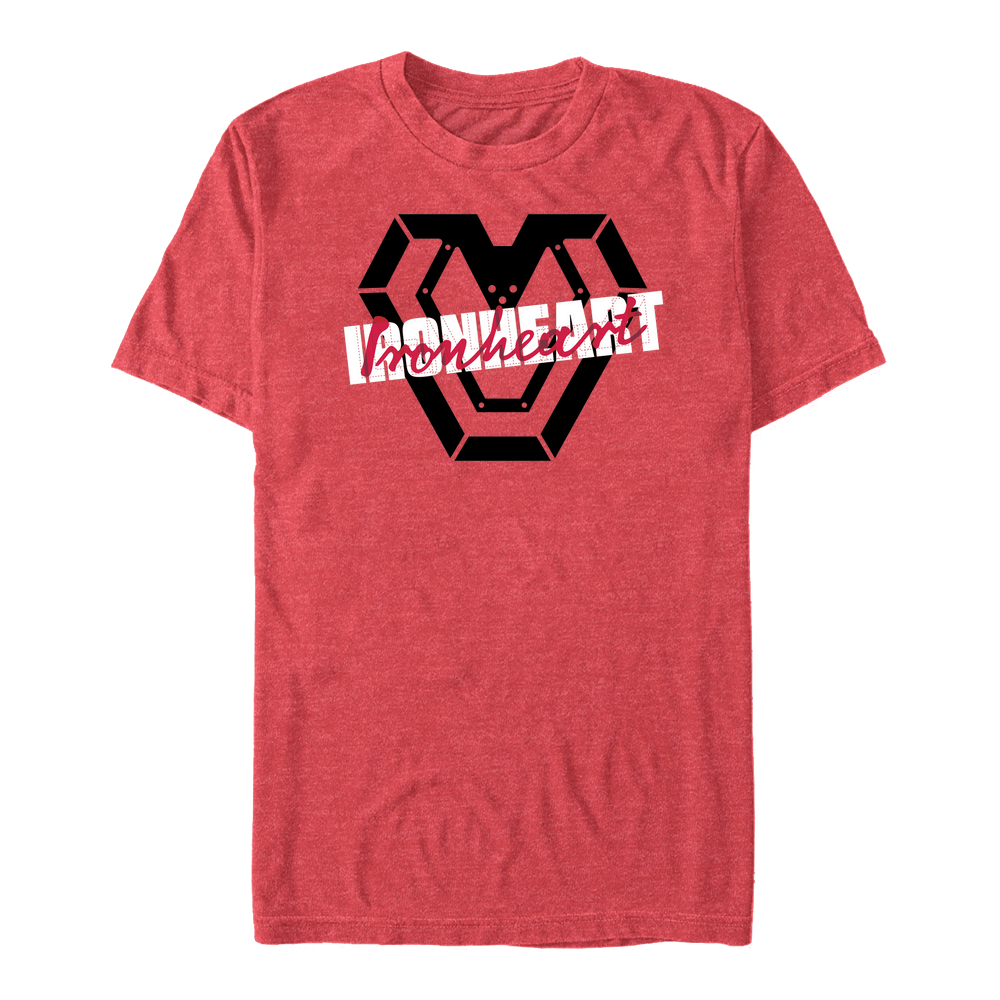 Marvel - Panthère noire Wakanda pour toujours - Iron Heart Stencil - Homme T-shirt - Rouge chiné - Devant
