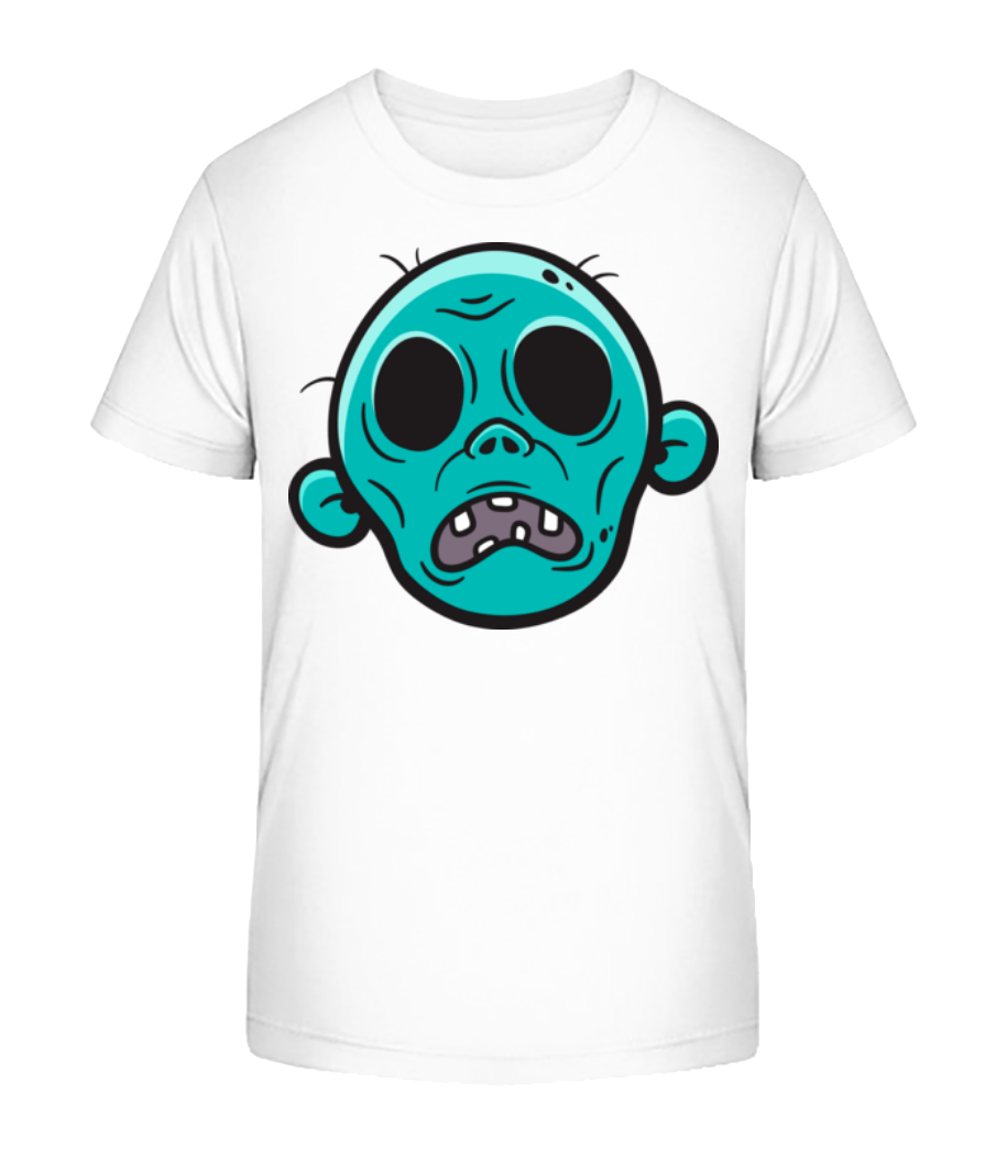 Aperçu: Zombie Sans Yeux - T-shirt bio Enfant Stanley Stella 2.0 - Blanc - Devant
