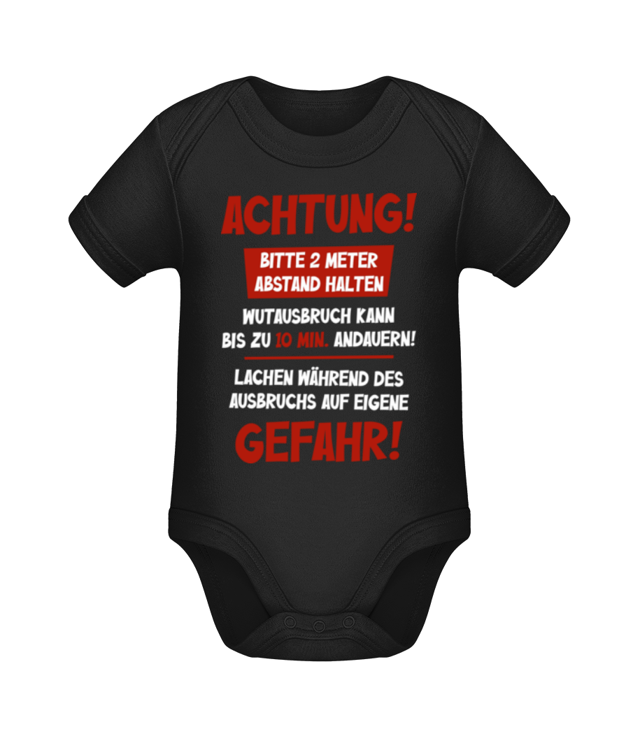 Bitte 2 Meter Abstand Halten · Baby Bio Strampler