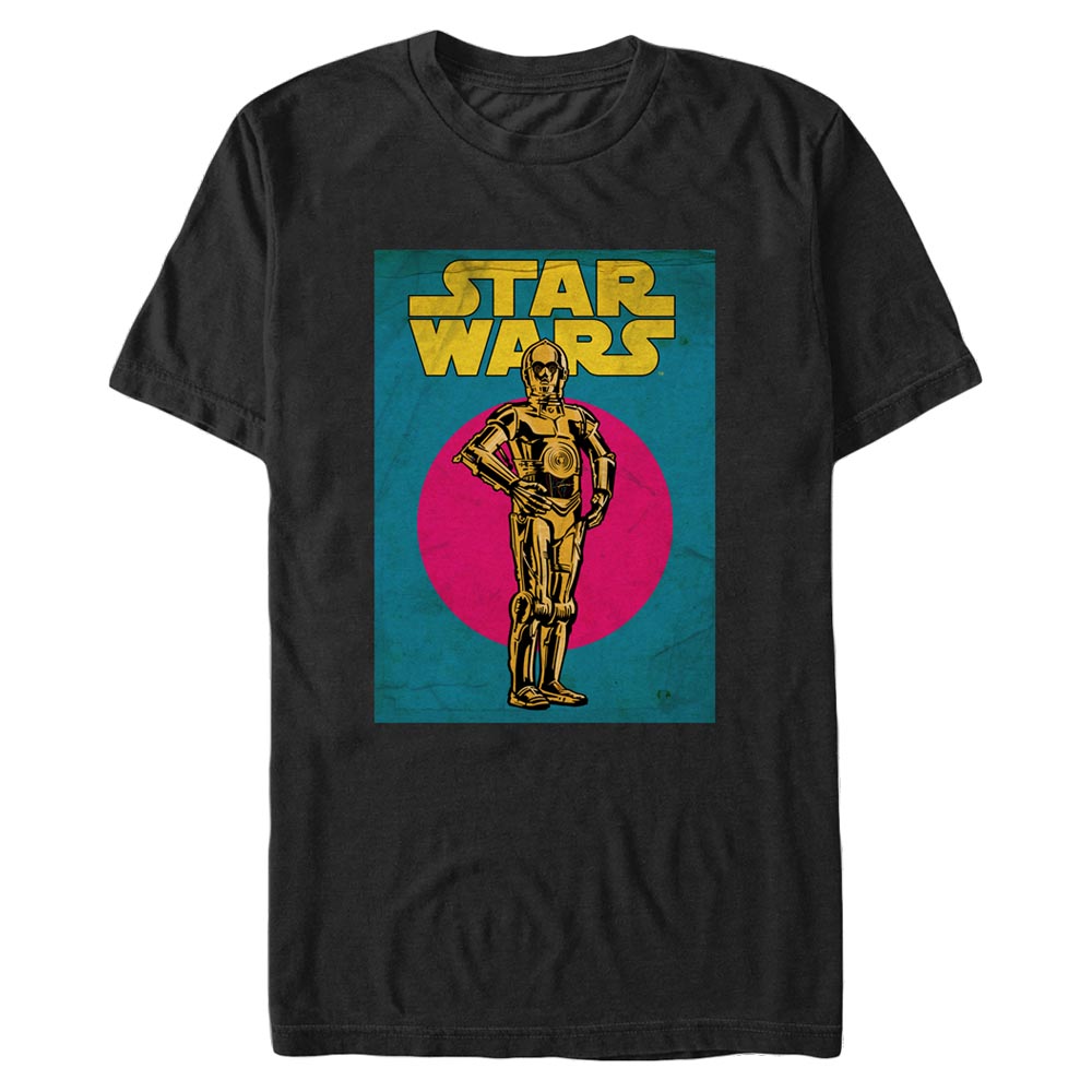 Aperçu: Star Wars - C-3PO C3PO Card - Homme T-shirt - Noir - Devant