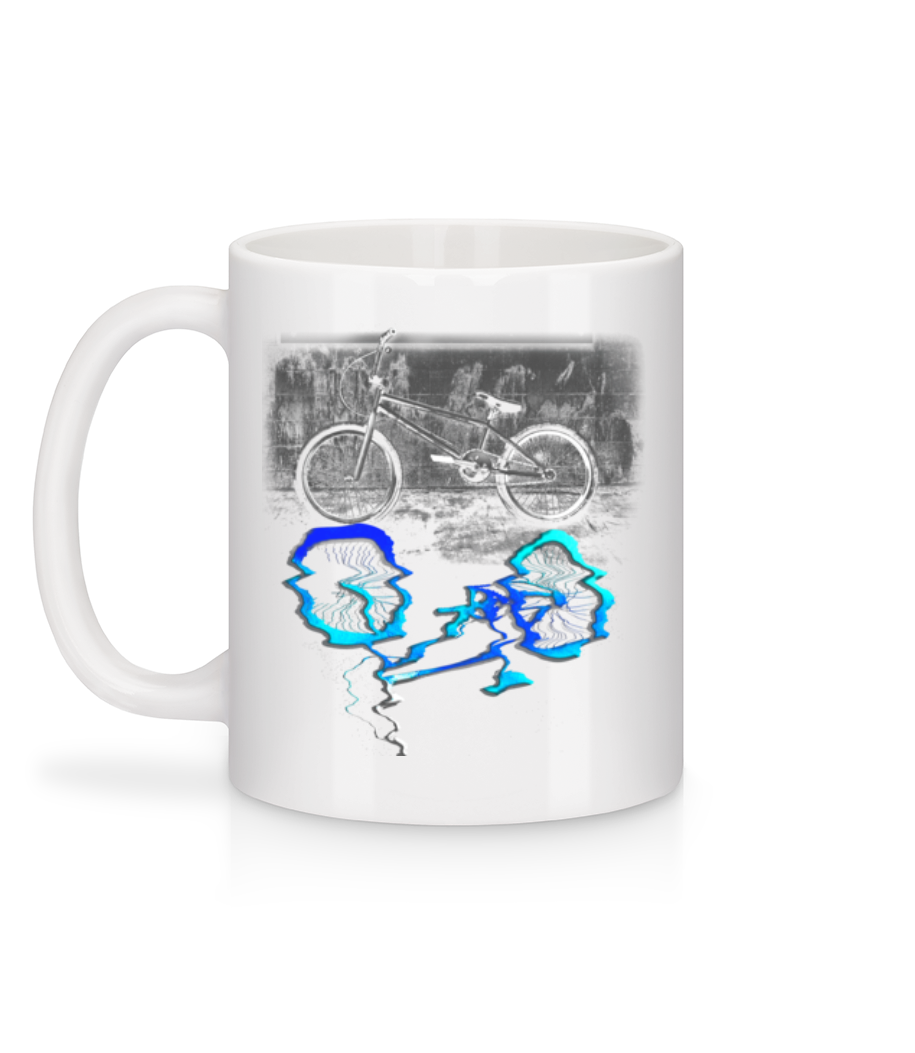 Aperçu: Flaque De Vélo - Mug en céramique blanc - Blanc - Derrière