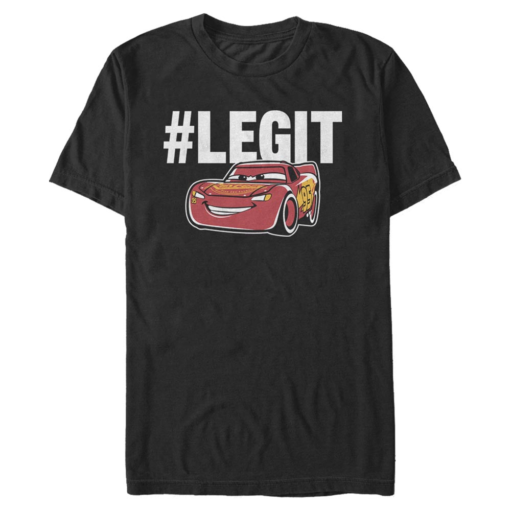 Aperçu: Pixar - Cars - Lightning McQueen Too Legit - Homme T-shirt - Noir - Devant