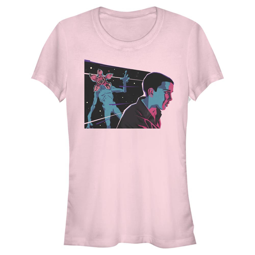 Netflix - Stranger Things - Eleven & Demogorgon Neon Eleven - Femme T-shirt