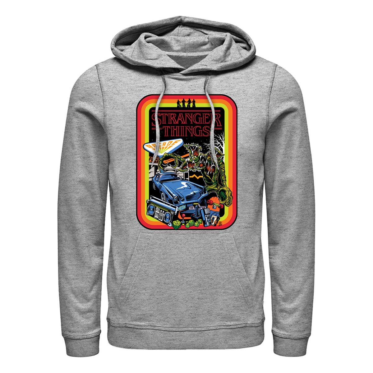 Netflix - Stranger Things - Photo de groupe Retro Mash - Unisex Sweat à capuche