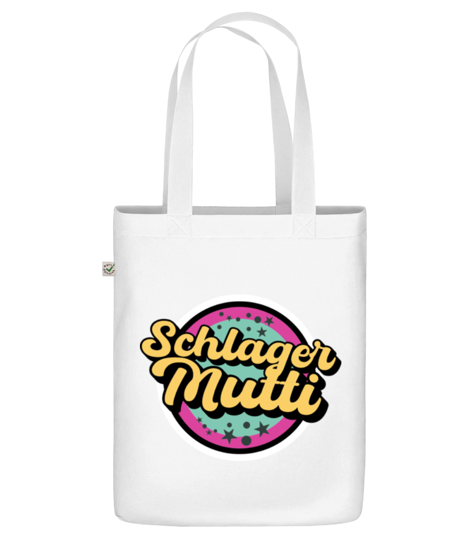 Vorschau: Schlager Mutti - Bio Tasche - Weiß - Vorne