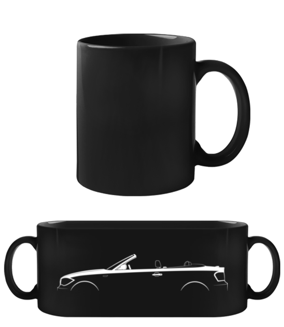 'BMW 1 Series Cabrio (E88)' Silhouette · Tasse Noire